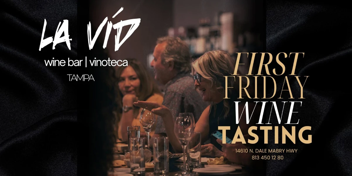 Glasses of Spanish and Portuguese wine poured for a First Friday tasting at La Vid